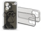 Haffner Gray Monkey szilikon tok - Xiaomi Redmi Note 13 Pro+ - átlátszó