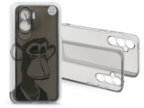Haffner Honor 90 Lite szilikon hátlap - Gray Monkey - átlátszó