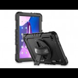 Haffner Lenovo Tab M10 10.1 (3rd Gen.) TB-328 ütésálló tablet tok 360 fokos védelemmel, 4H kijelzővédő üveggel - Solid - fekete (ECO csomagolás) (FN0520)