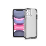 Haffner Matrix Clear kameravédős szilikon tok - Apple iPhone 11 - átlátszó