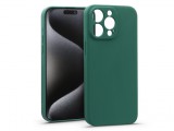 Haffner Matt szilikon tok - Apple iPhone 15 Pro - zöld