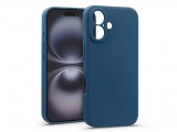 Haffner Matt szilikon tok - Apple iPhone 16 - kék
