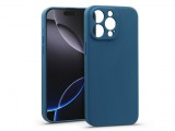Haffner Matt szilikon tok - Apple iPhone 16 Pro - kék