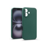 Haffner Matt szilikon tok - Apple iPhone 16 - zöld