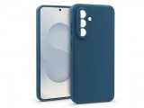 Haffner Matt szilikon tok - Samsung Galaxy S25 Plus - kék