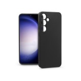 Haffner Matt szilikon tok - Samsung SM-S926 Galaxy S24+ - fekete