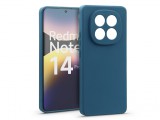 Haffner Matt szilikon tok - Xiaomi Redmi Note 14 Pro 4G - kék