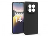 Haffner Matt szilikon tok - Xiaomi Redmi Note 14 Pro Plus 5G - fekete