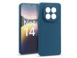Haffner Matt szilikon tok - Xiaomi Redmi Note 14 Pro Plus 5G - kék