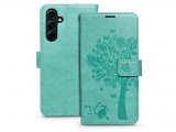 Haffner Mezzo Book Flip bőrtok - Samsung SM-A546 Galaxy A54 5G - zöld fa