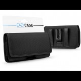 Haffner Oxford vízszintes, csatos-fűzős övtáska mobiltelefonhoz - Apple iPhone 7 Plus / 8 Plus/ iPhone 12 Pro Max / 13 Pro Max - Model 4 / XXL méret - fekete (HF184949)