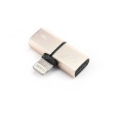 Haffner PT-4727 Lightning to 2 Lightning csatlakozó arany adapter (PT-4727)