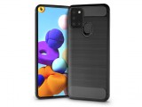 Haffner Samsung A217F Galaxy A21s szilikon hátlap - Carbon - fekete