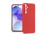 Haffner Samsung Galaxy A55 szilikon hátlap - Soft - piros