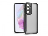 Haffner Samsung SM-A356 Galaxy A35 5G hátlap kameravédő peremmel, lencsevédő üveggel - Variete - fekete