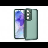 Haffner Samsung SM-A556 Galaxy A55 hátlap kameravédő peremmel, lencsevédő üveggel - Variete - sötétzöld (HF268151)