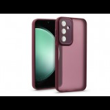 Haffner Samsung SM-S711 Galaxy S23 FE hátlap kameravédő peremmel, lencsevédő üveggel - Variete - bíbor (HF238352)