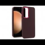 Haffner Samsung SM-S711 Galaxy S23 FE szilikon hátlap - Frame - bíbor (HF227202)