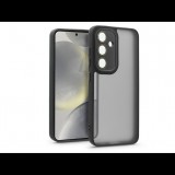 Haffner Samsung SM-S921 Galaxy S24 hátlap kameravédő peremmel, lencsevédő üveggel - Variete - fekete (HF238383)