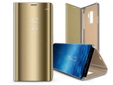 Haffner Smart Clear View oldalra nyíló flipes tok - Samsung SM-S911 Galaxy S23 - arany