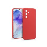 Haffner Soft szilikon tok - Samsung SM-A556 Galaxy A55 5G - piros