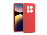 Haffner Soft szilikon tok - Xiaomi Redmi Note 14 Pro 4G - piros