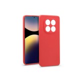 Haffner Soft szilikon tok - Xiaomi Redmi Note 14 Pro 4G - piros