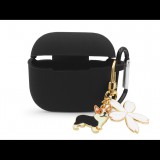 Haffner szilikon tok kutyás medállal, AirPods 3 fülhallgatóhoz - fekete - ECO (HF994615)