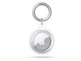 Haffner Szilikon védőtok és rögzítő kulcstartó Apple AirTag nyomkövetőhöz - átlátszó ( ECO csomagolás)
