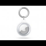 Haffner Szilikon védőtok és rögzítő kulcstartó Apple AirTag nyomkövetőhöz - átlátszó ( ECO csomagolás) (FN0390)