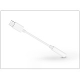 Haffner USB Type-C adapter 3,5 mm jack füllhallgatóhoz - fehér
