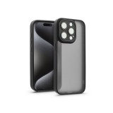 Haffner Variete tok kameravédő lencsevédő üveggel - Apple iPhone 15 Pro - fekete