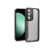 Haffner Variete tok kameravédő lencsevédő üveggel - Samsung SM-S711 Galaxy S23 FE - fekete