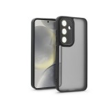 Haffner Variete tok kameravédő lencsevédő üveggel - Samsung SM-S921 Galaxy S24 - fekete