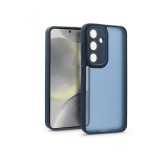 Haffner Variete tok kameravédő lencsevédő üveggel - Samsung SM-S921 Galaxy S24 - sötétkék