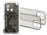 Haffner Xiaomi Redmi 12C szilikon hátlap - Gray Monkey - átlátszó