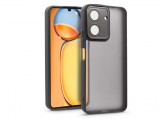Haffner Xiaomi Redmi 13C hátlap kameravédő peremmel, lencsevédő üveggel - Variete - fekete