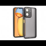 Haffner Xiaomi Redmi 13C hátlap kameravédő peremmel, lencsevédő üveggel - Variete - fekete (HF256752)