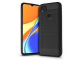 Haffner Xiaomi Redmi 9C szilikon hátlap - Carbon - fekete