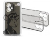Haffner Xiaomi Redmi Note 13 Pro+ szilikon hátlap - Gray Monkey - átlátszó