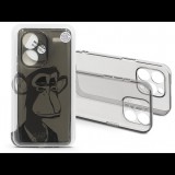 Haffner Xiaomi Redmi Note 13 Pro+ szilikon hátlap - Gray Monkey - átlátszó (HF272653)