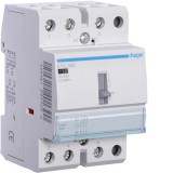 HAGER ETC363 Mágneskapcsoló, 3Z, 63A, 230V AC, I-0-II, moduláris, kézzel is kapcsolható
