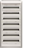 HAGER FU72DN Vega D, 7 soros, süllyesztett elosztó, teljesen beépített, ajtó nélkül, 168 modul, 1256x550x110,