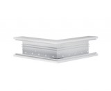 HAGER R89227035 Külső sarok, alapprofilból, BR, PVC, 70x100mm, v.szürke