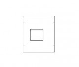 HAGER UC440H Quadro beépítő készlet h630 LSI komp. megszakító sorozathoz direkt hajtás, függőleges beép. 400mm magas, 350mm széles