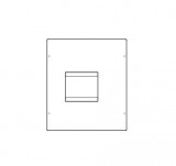 HAGER UC441H Quadro beépítő készlet h630 LSI komp. megszakító sorozathoz direkt hajtás, függőleges beép. 400mm magas, 600mm széles