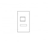 HAGER UC444H Quadro beépítő készlet h630 LSI komp. megszakító sorozathoz direkt hajtás, függőleges beép. 600mm magas, 350mm széles