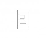 HAGER UC445H Quadro beépítő készlet h630 LSI komp. megszakító sorozathoz direkt hajtás, függőleges beép. 600mm magas, 600mm széles