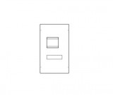 HAGER UC446H Quadro beépítő készlet h630 LSI komp. megszakító sorozathoz direkt hajtás, függőleges beép. 600mm magas, 800mm széles