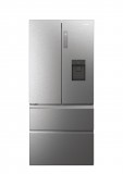 Haier FD 83 Serie 7 HFW7819EWMP kétajtós mélyhűtős hűtőszekrény Szabadonálló 537 L E Platina, Rozsdamentes acél